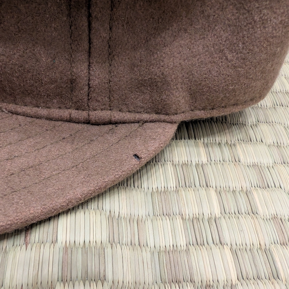 RARE Filson x Ebbets Field Flannels Wool Hat Leather Strap Made in USA - Picture 8 of 10
